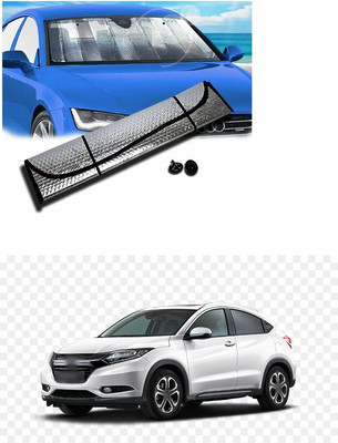 PECUNIA Rear Window, Dashboard Sun Shade For Honda Jazz(Silver)