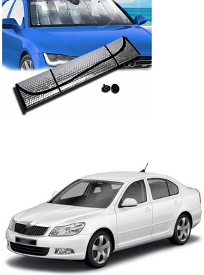 PECUNIA Rear Window, Dashboard Sun Shade For Skoda Laura(Silver)