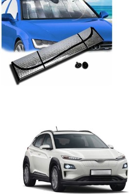 PECUNIA Rear Window, Dashboard Sun Shade For Hyundai Elite i20(Silver)