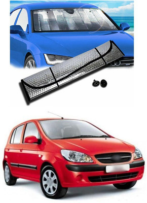 PECUNIA Rear Window, Dashboard Sun Shade For Hyundai Getz(Silver)