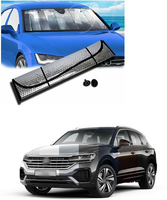PECUNIA Rear Window, Dashboard Sun Shade For Volkswagen Touareg(Silver)