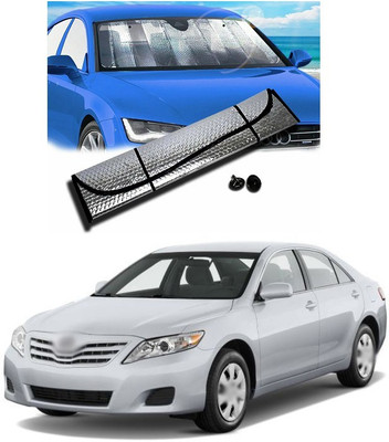 PECUNIA Rear Window, Dashboard Sun Shade For Toyota Camry(Silver)