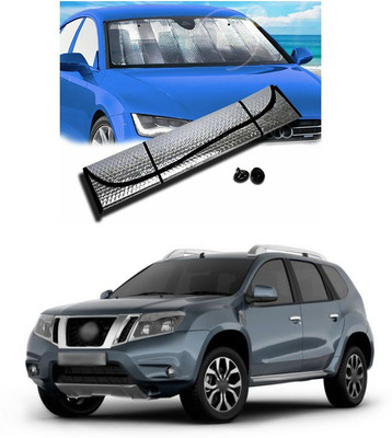 PECUNIA Rear Window, Dashboard Sun Shade For Nissan Terrano(Silver)