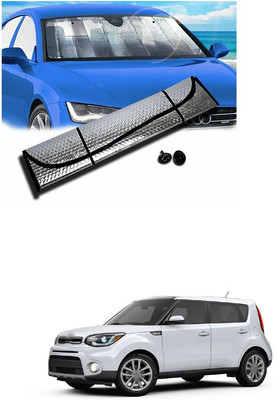 PECUNIA Rear Window, Dashboard Sun Shade For Hyundai Xcent(Silver)