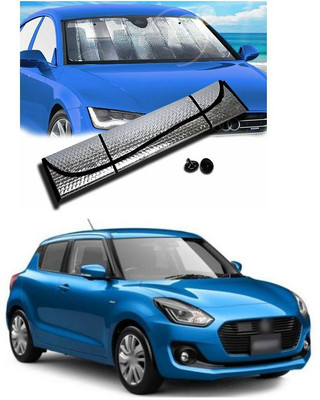 PECUNIA Rear Window, Dashboard Sun Shade For Maruti Suzuki Swift(Silver)