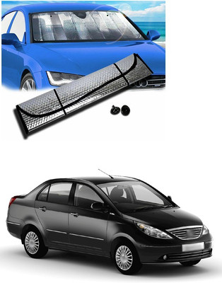 PECUNIA Rear Window, Dashboard Sun Shade For Tata Aria(Silver)