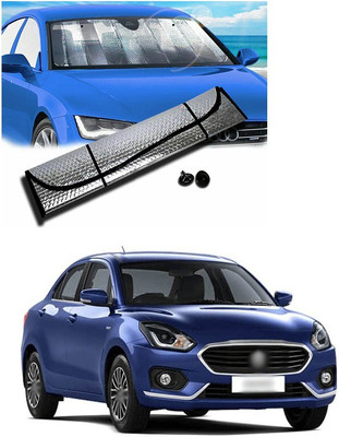 PECUNIA Rear Window, Dashboard Sun Shade For Maruti Suzuki Baleno(Silver)
