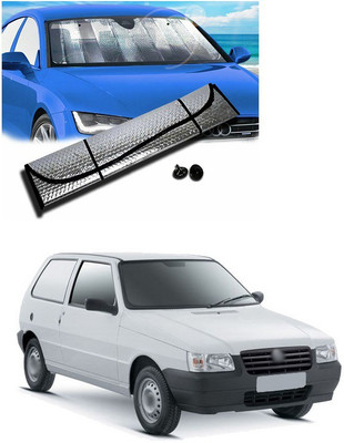 PECUNIA Rear Window, Dashboard Sun Shade For Fiat Uno(Silver)