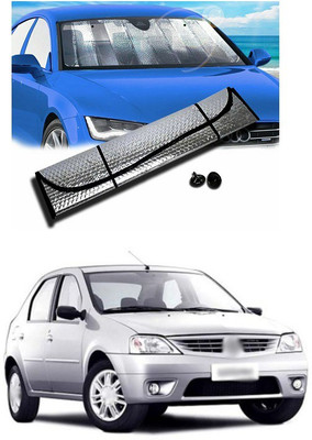 PECUNIA Rear Window, Dashboard Sun Shade For Mahindra Logan(Silver)