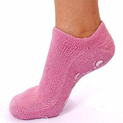 GS Moisturizing Gel Socks, Ultra-Soft Socks with Spa Quality Gel for Moisturizing Foot Support