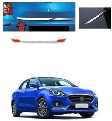 PECUNIA Dicky Trim/Diggi Patti/Diggi Garnish/Boot Garnish/Dicky Garnish/Car Diggi Chrome Garnish/Rear Trunk Dicky (Chrome) A173 Matte, Glossy, Chrome Maruti Swift Dzire Rear Garnish