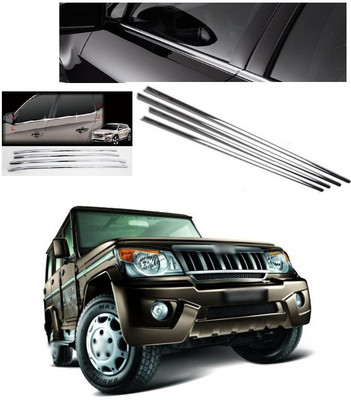 PECUNIA Chrome Lower Window Chrome Garnish Trims (Set Of 4) Z109 Matte, Glossy, Chrome Mahindra Bolero Side Garnish
