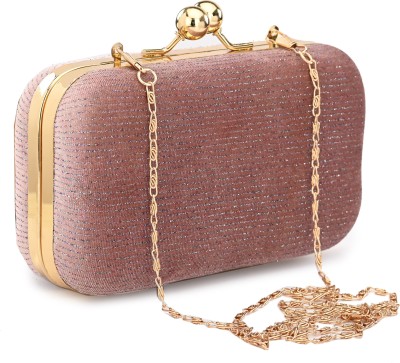 FOR THE BEAUTIFUL YOU Party, Casual, Formal Pink  Clutch