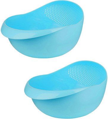 Kitchen4U Strainer(Blue Pack of 2)