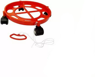 Kitchen4U Gas Cylinder Trolley(Red)