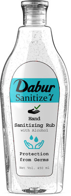 Dabur Hand Sanitizing Rub Bottle(450 ml)
