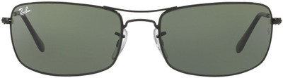 Ray-Ban Rectangular Sunglasses(For Men, Green)