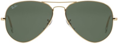 Ray-Ban Aviator Sunglasses(For Women, Green)