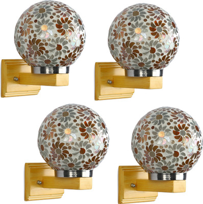 1st Time Wallchiere Wall Lamp With Bulb(Pack of 4)