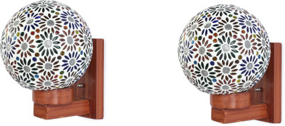 Somil Uplight Wall Lamp Without Bulb(Pack of 2)