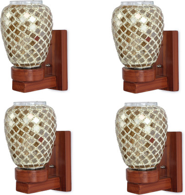 Somil Uplight Wall Lamp Without Bulb(Pack of 4)