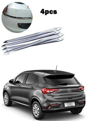 PECUNIA Plastic Car Bumper Guard(Silver, Pack of 4, Fiat, Palio)