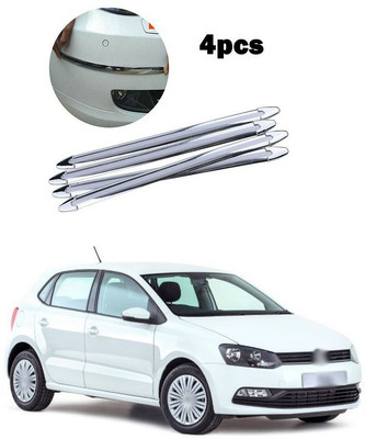 PECUNIA Plastic Car Bumper Guard(Silver, Pack of 4, Volkswagen, Polo)