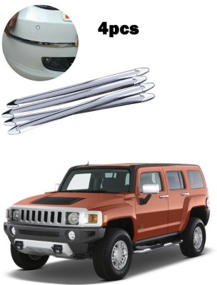 PECUNIA Plastic Car Bumper Guard(Silver, Pack of 4, GM, Hummer H2)