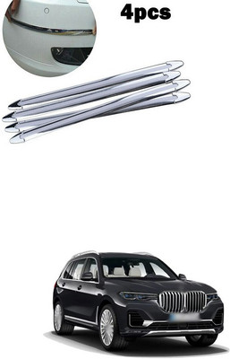 PECUNIA Plastic Car Bumper Guard(Silver, Pack of 4, BMW, 3 Series)
