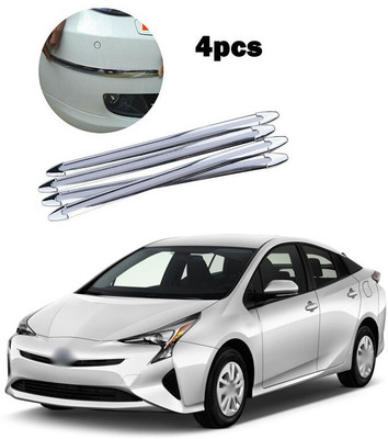 PECUNIA Plastic Car Bumper Guard(Silver, Pack of 4, Toyota, Land Cruiser)