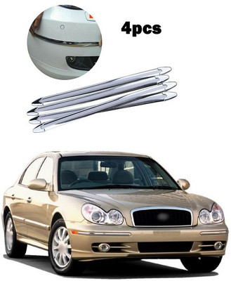 PECUNIA Plastic Car Bumper Guard(Silver, Pack of 4, Hyundai, Sonata)