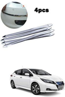 PECUNIA Plastic Car Bumper Guard(Silver, Pack of 4, Nissan, Evalia)