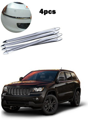 PECUNIA Plastic Car Bumper Guard(Silver, Pack of 4, Hyundai, Tucson)