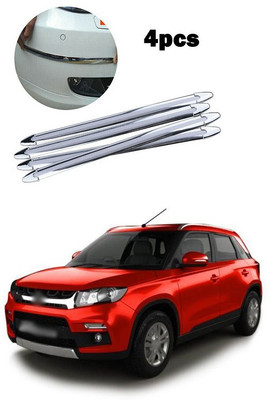 PECUNIA Plastic Car Bumper Guard(Silver, Pack of 4, Maruti, A-Star)