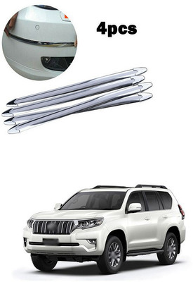 PECUNIA Plastic Car Bumper Guard(Silver, Pack of 4, Toyota, Land Cruiser)