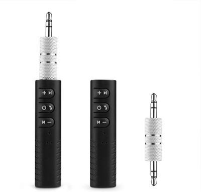 Twixxle v4.2 Car Bluetooth Device with 3.5mm Connector, Adapter Dongle, Audio Receiver(Oil Black)