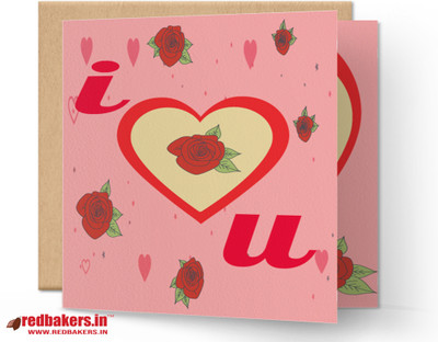 redbakers.in I Love You Precious Greeting Card Greeting Card(Multicolor, Pack of 1)