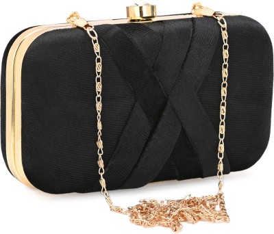 FOR THE BEAUTIFUL YOU Casual, Party, Formal Black  Clutch