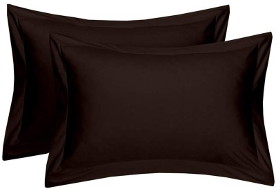 Harshita Creation Plain Pillows Cover(Pack of 2, 70 cm*40 cm, Brown)