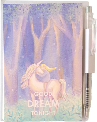 Rack Jack Unicorn Diary Mini Gift Set Ruled 50 Pages(Blue, Pack of 2)