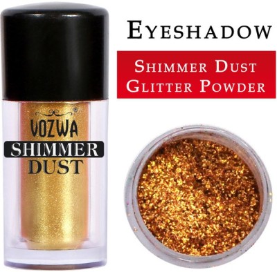 VOZWA Golden Eyeshadow Shining Shimmer Dust and Golden Glitter Powder 5 g(Golden)