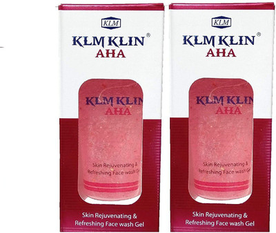 klm KLIN AHA FACE WASH (Pack Of 2*100 Ml) 200 Ml Face Wash(200 ml)