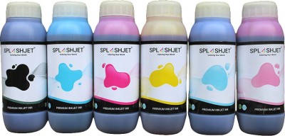 Splashjet Refill Ink for L800, L805, L810, L850, L1800 Printer Black + Tri Color Combo Pack Ink Bottle