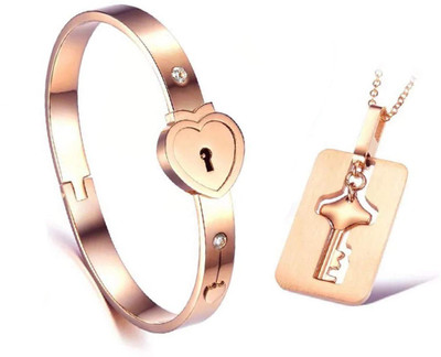Jewelgenics Stainless Steel Jewel Set(Rose Gold)
