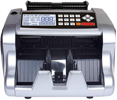 Drop2Kart MixValue Cash Counter - Heavy-Duty Motor, UV/MG/MT/IR FakeNote Detection, Fast Counts All Old & Latest INR, External LED Display Note Counting Machine(Counting Speed - 1000 notes/min)
