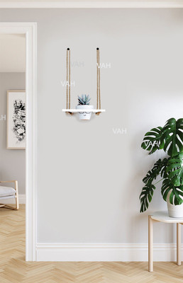 VAH 1 Port White Plant Container Set(Wood)
