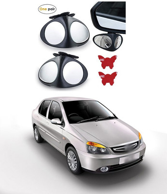 PECUNIA Manual Remote Blind Spot Mirror For Tata Indigo(Left, Right)
