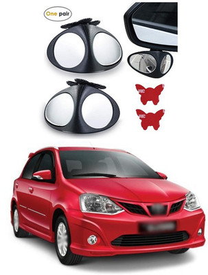 PECUNIA Manual Remote Blind Spot Mirror For Toyota Etios Liva(Left, Right)