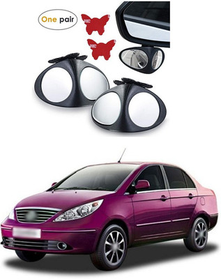 XZRTZ Manual Remote Blind Spot Mirror For Tata Manza(Left, Right)