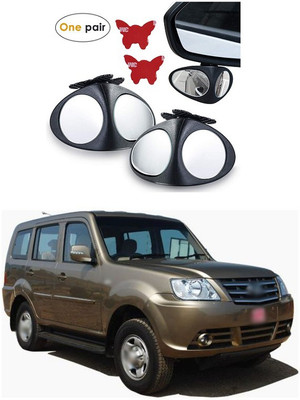 XZRTZ Manual Remote Blind Spot Mirror For Tata Sumo Grande(Left, Right)